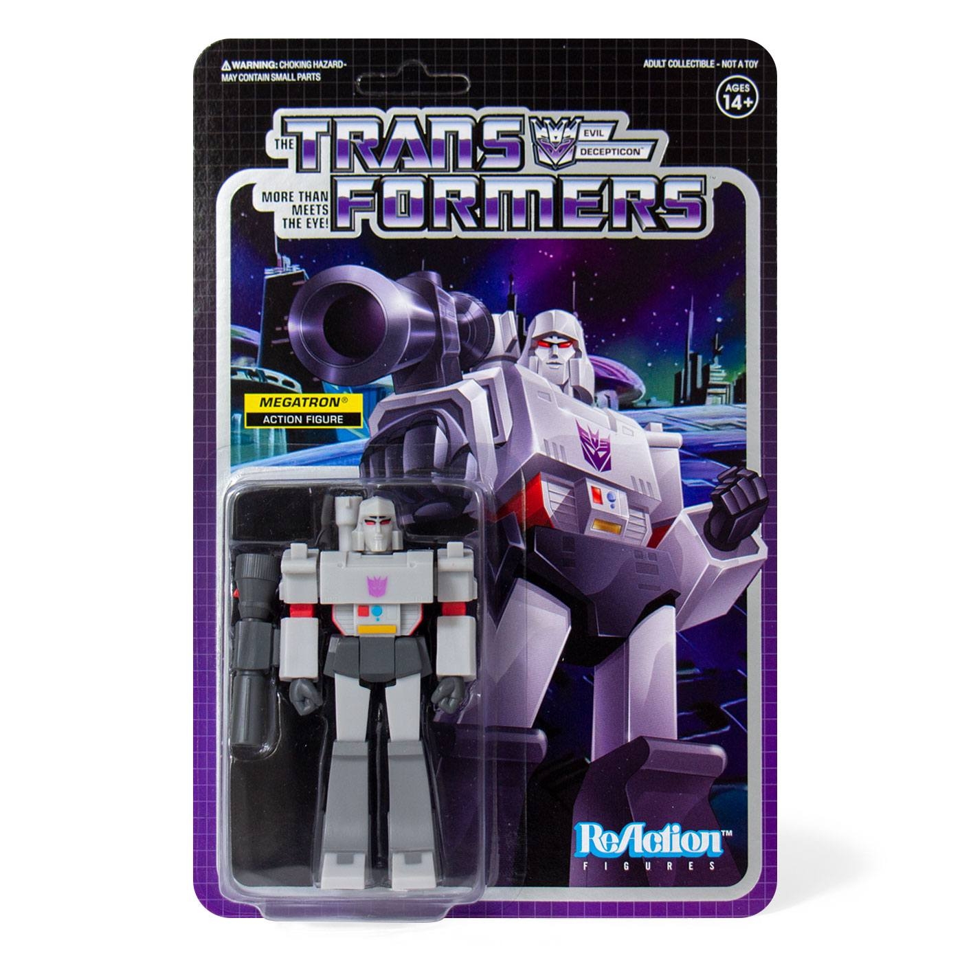 Action Figure Super7 Transformers Megatron – ReAction Figure 9,5 Cm Con Accessorio Fusion Cannon