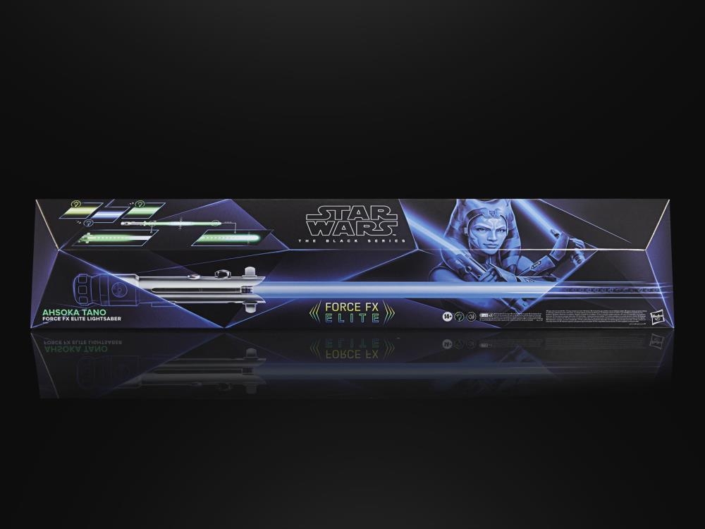 Adult Collectible Roleplay Item Star Wars The Black Series Ahsoka Tano Force FX Elite Lightsaber with Advanced LEDs and Sound Effects 