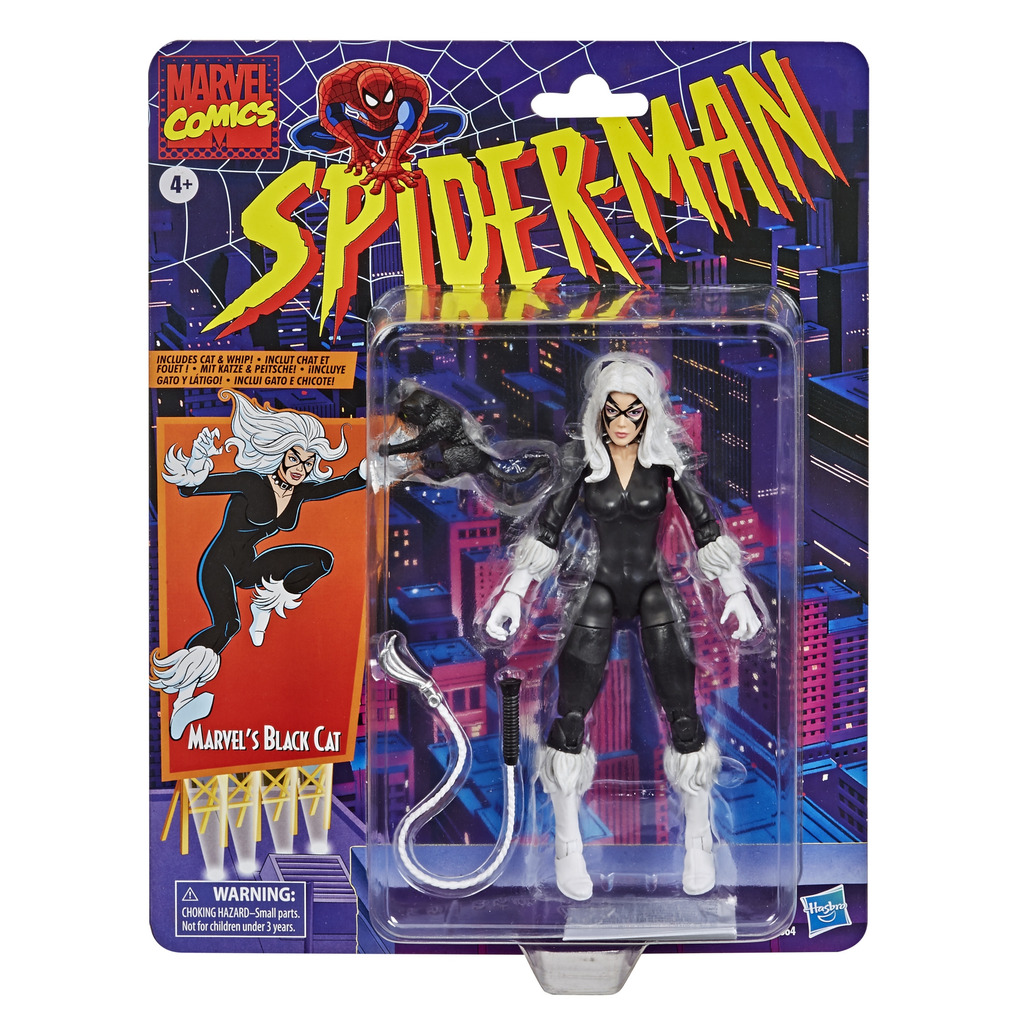 MARVEL LEGENDS ブラックキャット Marvel Legends Spider-Man Retro Black Cat Action Figure – Kapow Toys