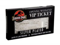 Jurassic Park Limited Edition .999 Silver Plated Opening Weekend VIP Ticket
