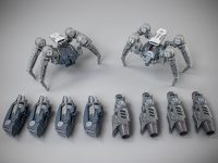 Astrobots A03 Tarantula and Wasp 2 Pack