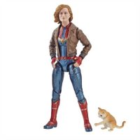 Marvel Legends Captain Marvel Captain Marvel & Bomber Jacket with Goose the Cat