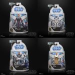 Star Wars The Clone Wars Wave 1 Set of 4 - Anakin, Obi, Echo and Hawk