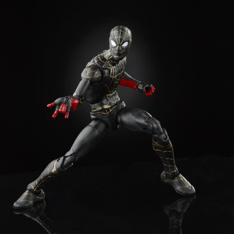 Marvel Legends Spider-Man No Way Home Black and Gold Suit Action Figure ...