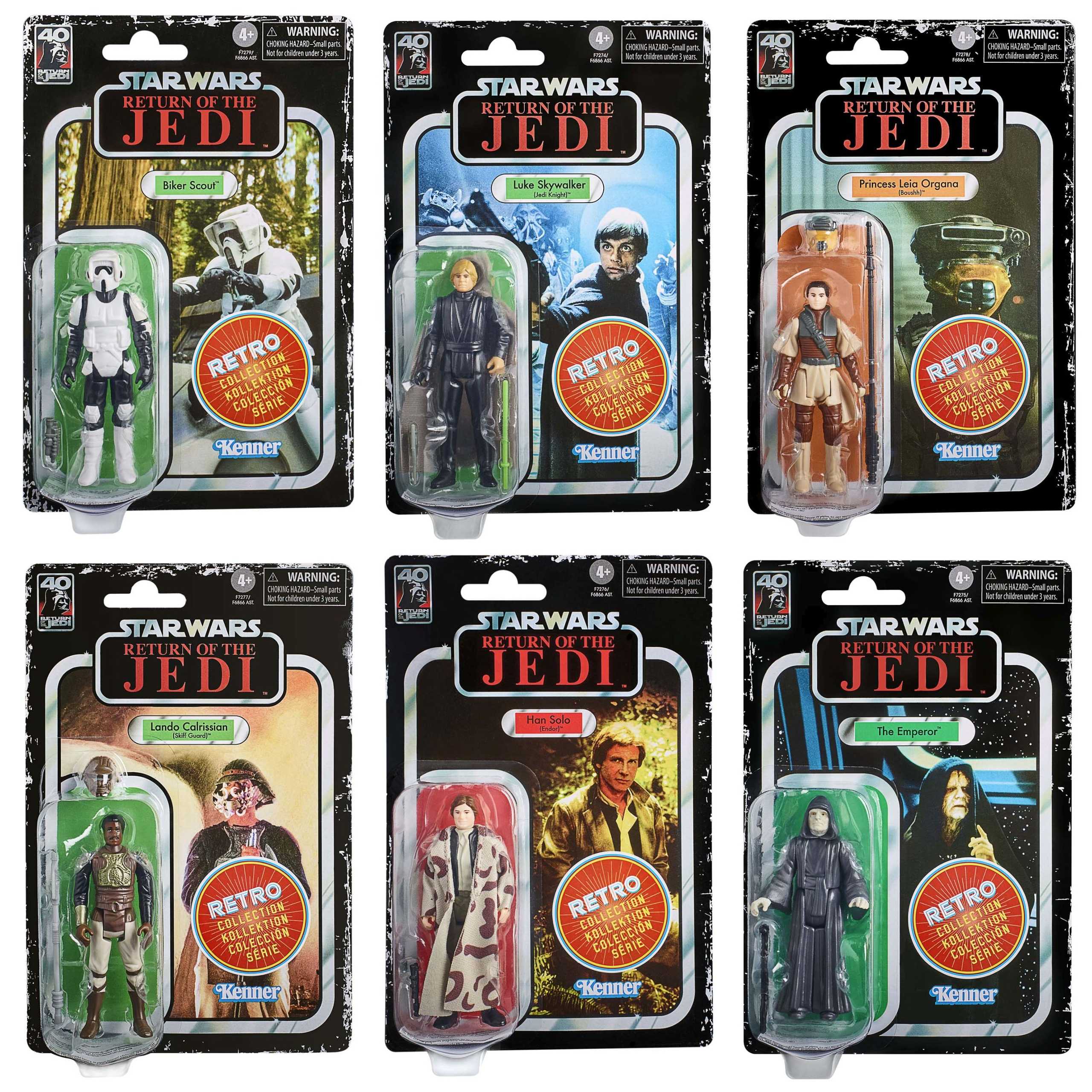 Set of 6 original figures