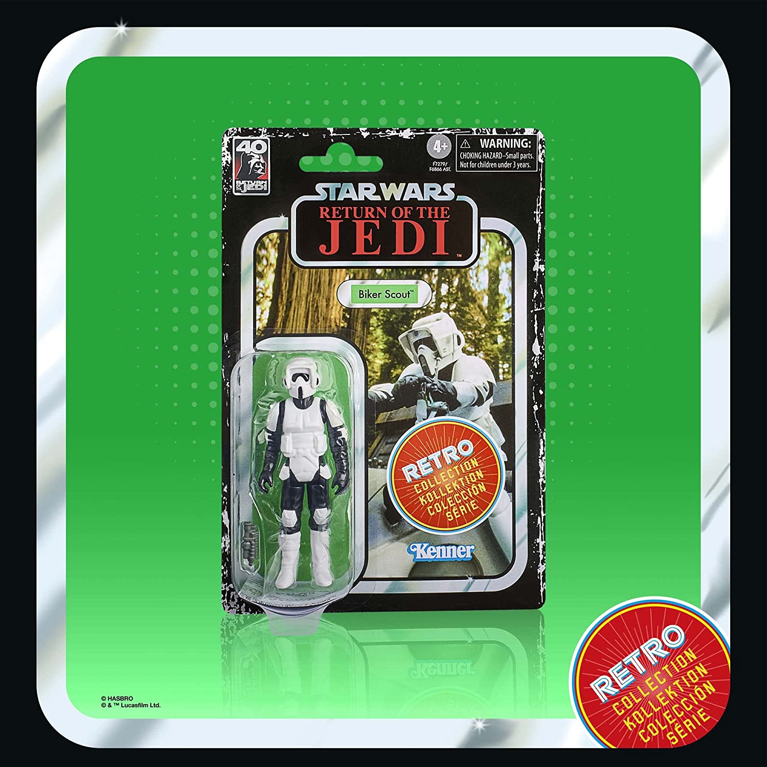 Star Wars The Retro Collection Biker Scout ( Includes Protective