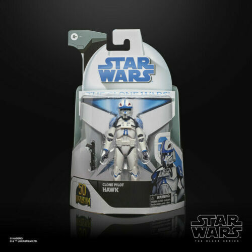 Star Wars The Clone Wars Black Series Clone Pilot Hawk ( 50th