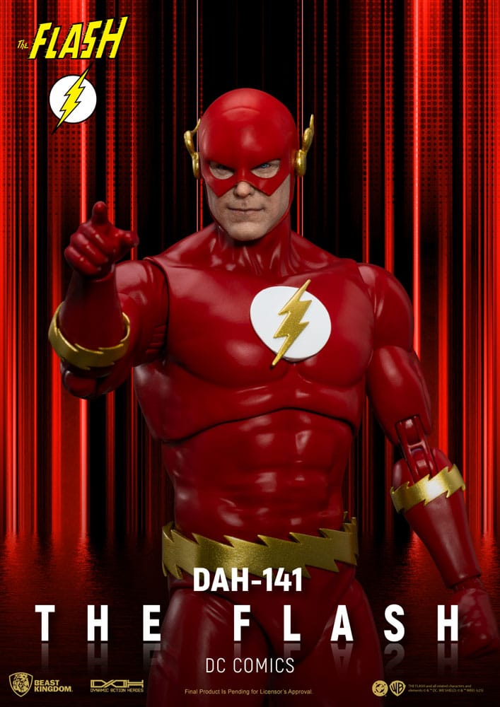 ［ダイアモンドセレクト］DC The Flash Gallery フィギュア Beast Kingdom DC Comics DAH-141 The Flash 20cm Action Figure