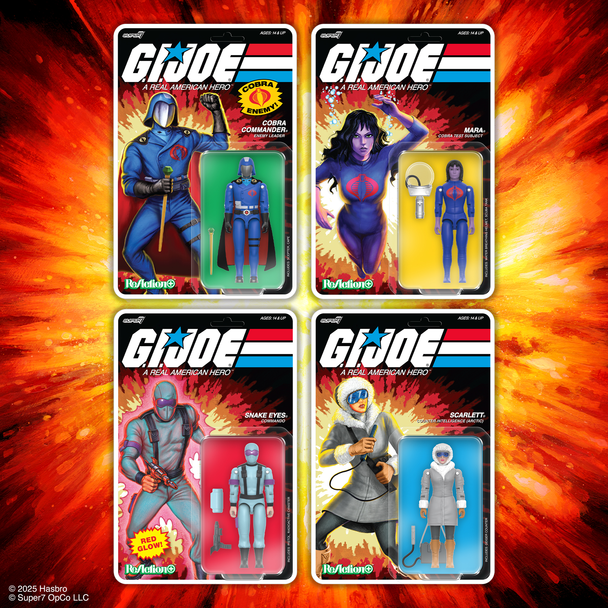 Super7 G.I. Joe ReAction+ Wave 6 Set of 4 – Kapow Toys