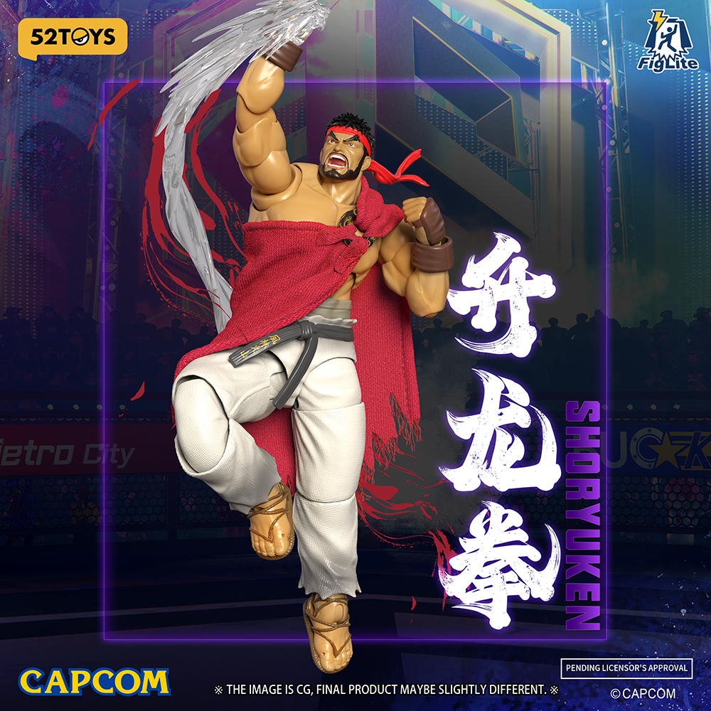 52TOYS 1/12ストリートファイター リュウ Street Fighter 52Toys Ryu Street Fighter 6 1/12 Scale Action Figure ( Figlite