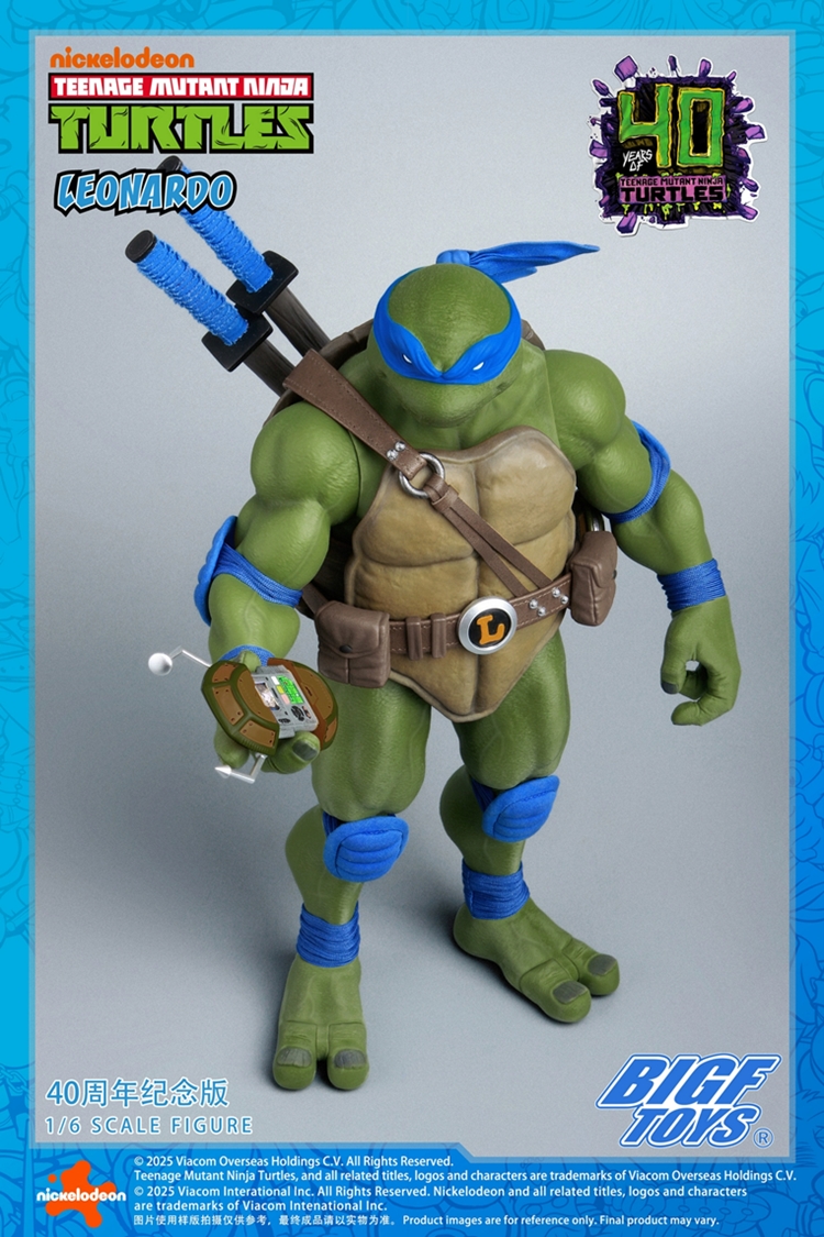 BIGFTOYS BIGF-001 Teenage Mutant Ninja Turtles Leonardo 40th