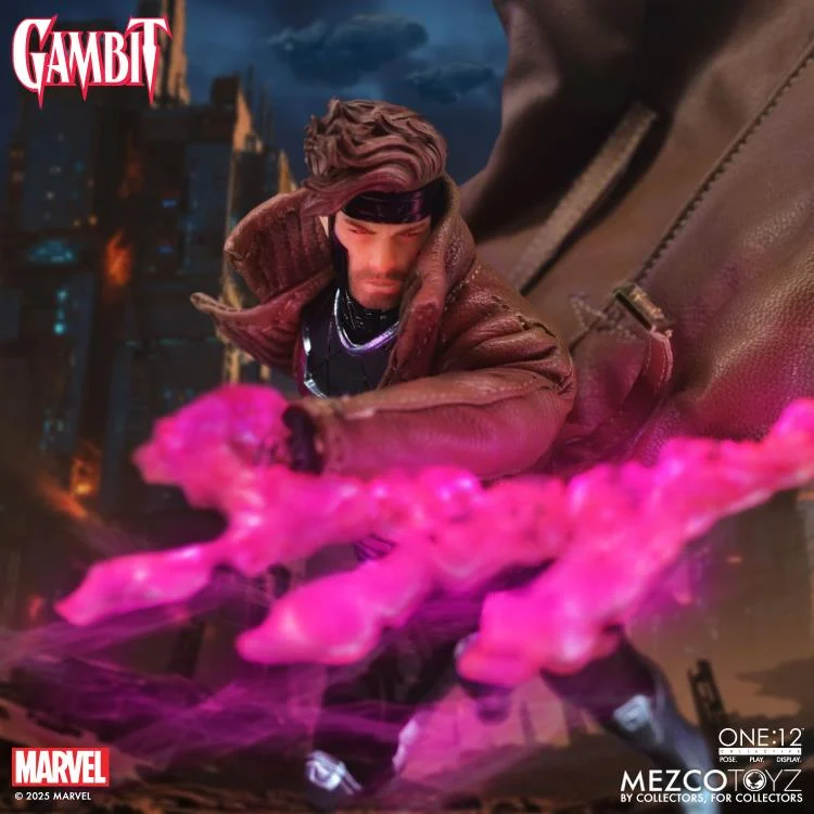 x-men　ガンビット　ワン12コレクティブ　mezco　1/12　フィギュア Marvel One:12 Collective Gambit X-Men Action Figure – Kapow Toys