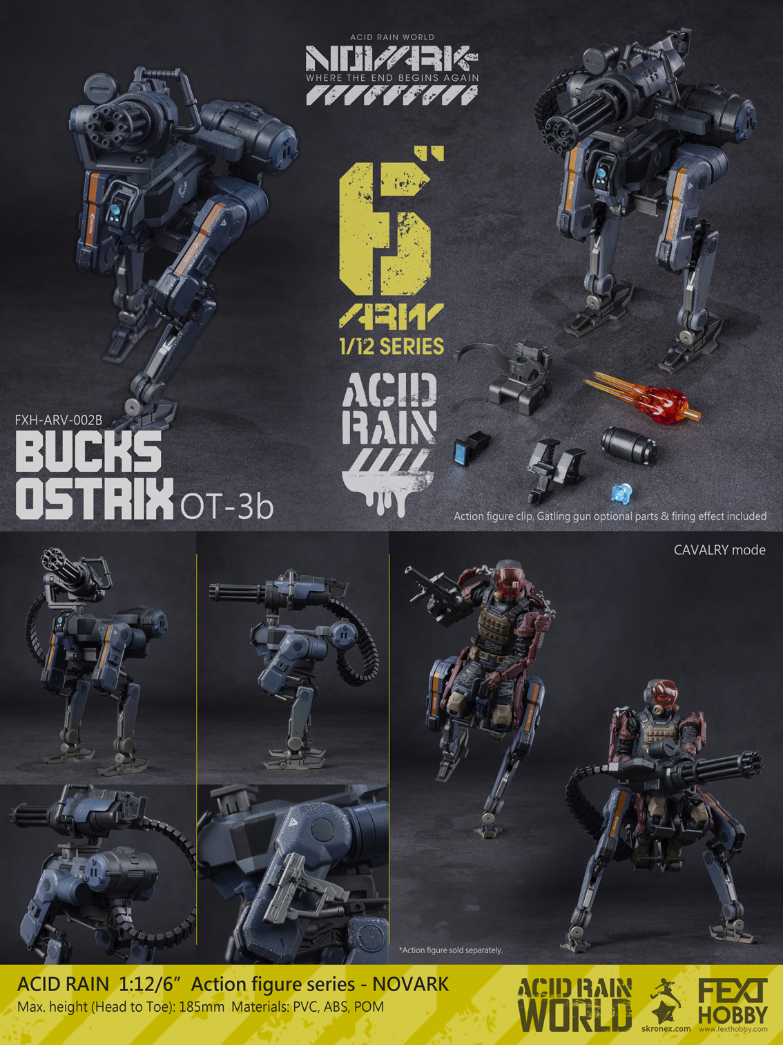 ミリタリー ACIDRAIN NOVARK SKULLWELDER THANE 1/12 Acid Rain World Novark 1/12 FXH-ARV-002B Bucks Ostrix OT-3m