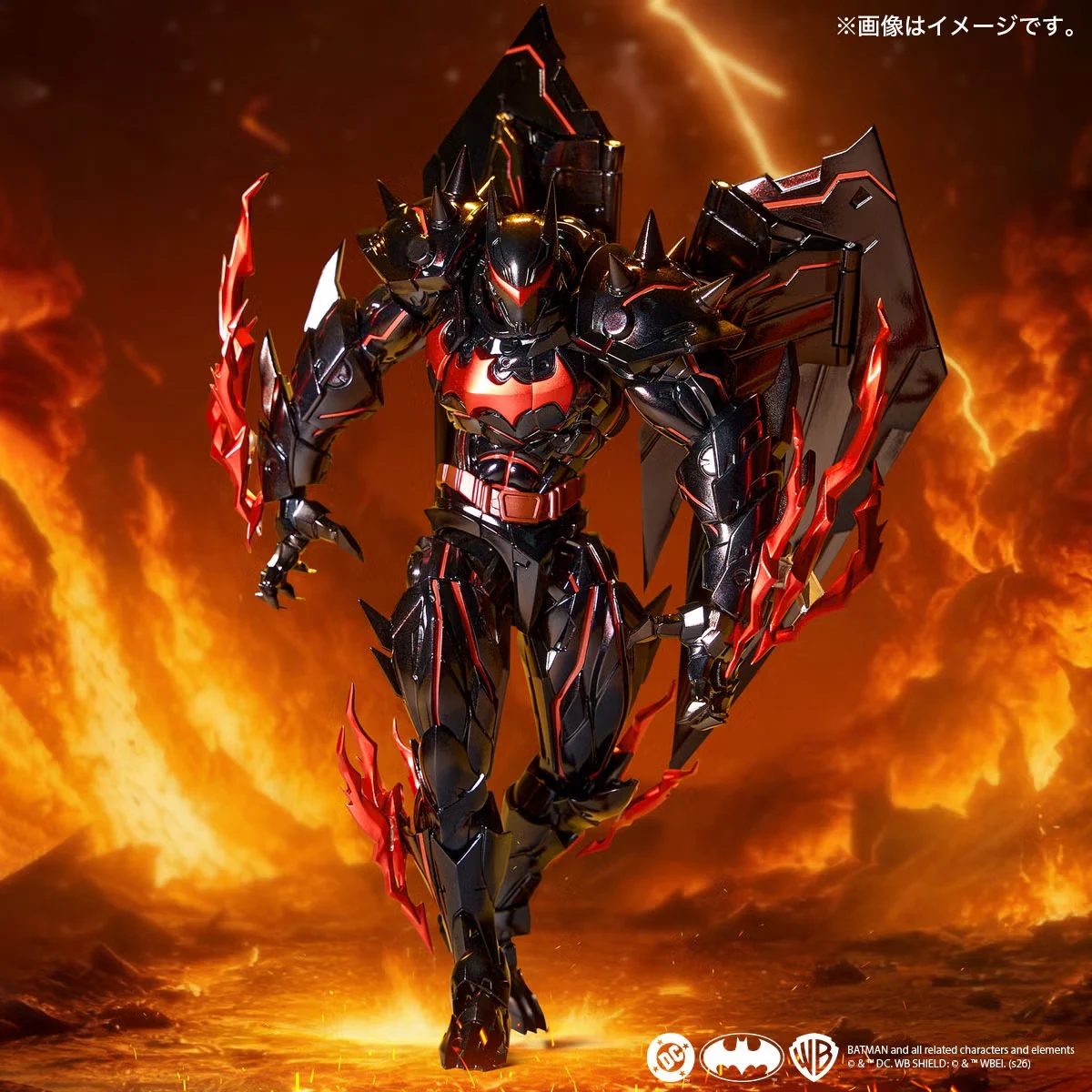 Amazing Yamaguchi Revoltech Batman – Hellbat Suit DC Comics Action