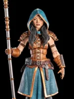 Mythic Legions The Roleplaying Game Human Wizard ( Base Player ) Action Figure
