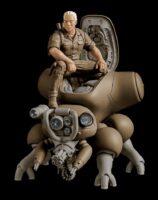 Ghost in the Shell PLAMAX Batou with Fuchikoma ( Manga Vers ) 8cm Model Kit