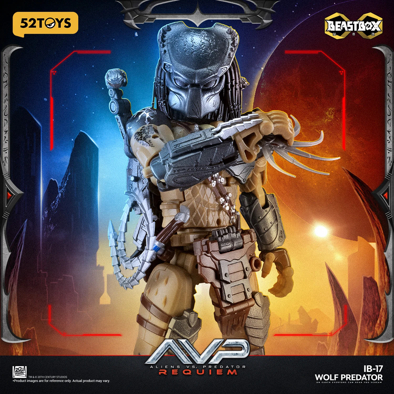 B*読様 PREDATOR WOLF ALIEN VS PREDATOR Aliens Vs Predator Requiem BeastBOX IB-17 Wolf Predator Action