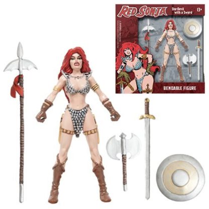 NJ Croce Red Sonja 5 1/2-Inch Bendable Action Figure-0