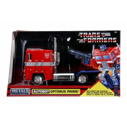 Jada Toys Metals Transformers G1 Optimus Prime 1:24 Scale Vehicle-20247