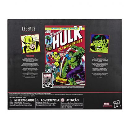 Marvel Legends 80th Anniversary Hulk Vs Wolverine 2 Pack USA Packaging -21127