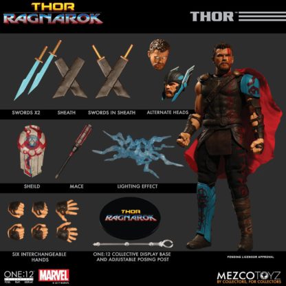 Mezco One:12 Collective Thor Ragnarok Gladiator Thor Action Figure-0