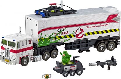 Transformers X Ghostbusters MP10G Masterpiece SDCC Optimus Prime & Slimer-21653