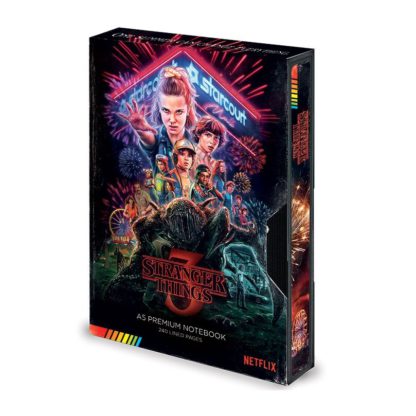 Stranger Things 3 VHS Retro Notebook & Sticker Sheet ( A5 )-0