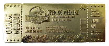 Jurassic Park Opening Weekend Golden Ticket 1/1 Replica -24991