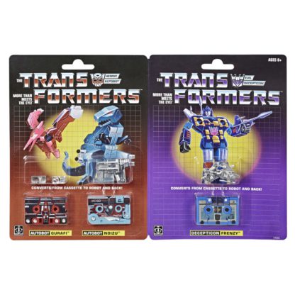 Transformers G1 Reissue Dino Cassette 3 Pack Noizu, Gurafi & Frenzy SALE-0