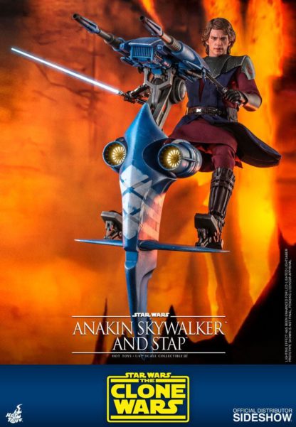 Hot Toys Anakin Skywalker and Stap Clone Wars 1/6 Scale Action Figure