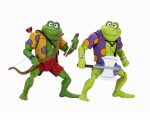NECA Teenage Mutant NInja Turtles Genghis &amp; Rasputin Frog TMNT 2 Pack