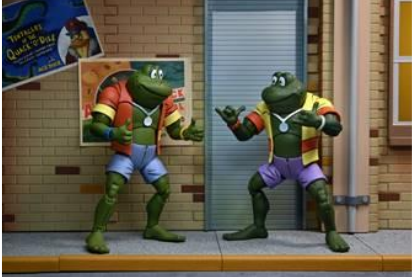 NECA Teenage Mutant Ninja Turtles Atilla and Napolean Frog 2 Pack