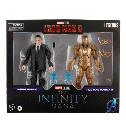 Marvel Legends Infinity Saga Happy Hogan and Iron Man Mark 21 Action Figure 2 Pack