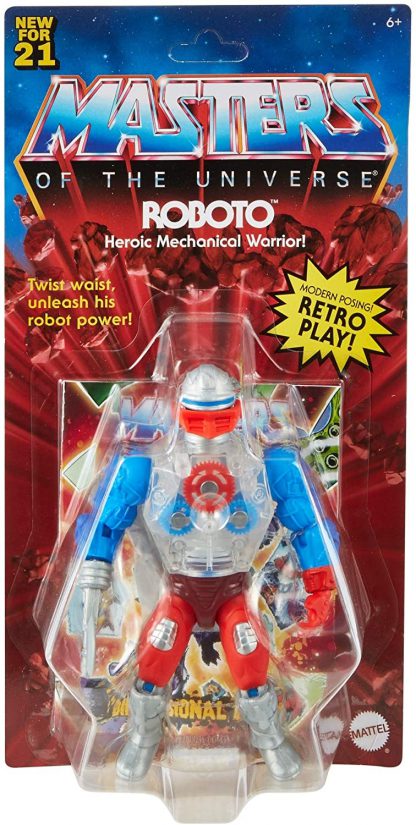 Masters of the Universe Origins Roboto Action Figure ( USA Mini Comic and Packaging )