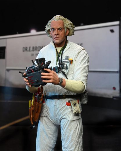 NECA Back to the Future Ultimate Doc Brown (1985) 7 Inch Action Figure ( Hazmat Suit )