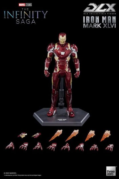 Threezero Infinity Saga DLX Iron Man Mark 46 1/12 Scale Figure