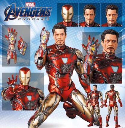 Medicom Mafex No 195 Iron Man Mark 85 (Battle Damaged) Avengers Endgame