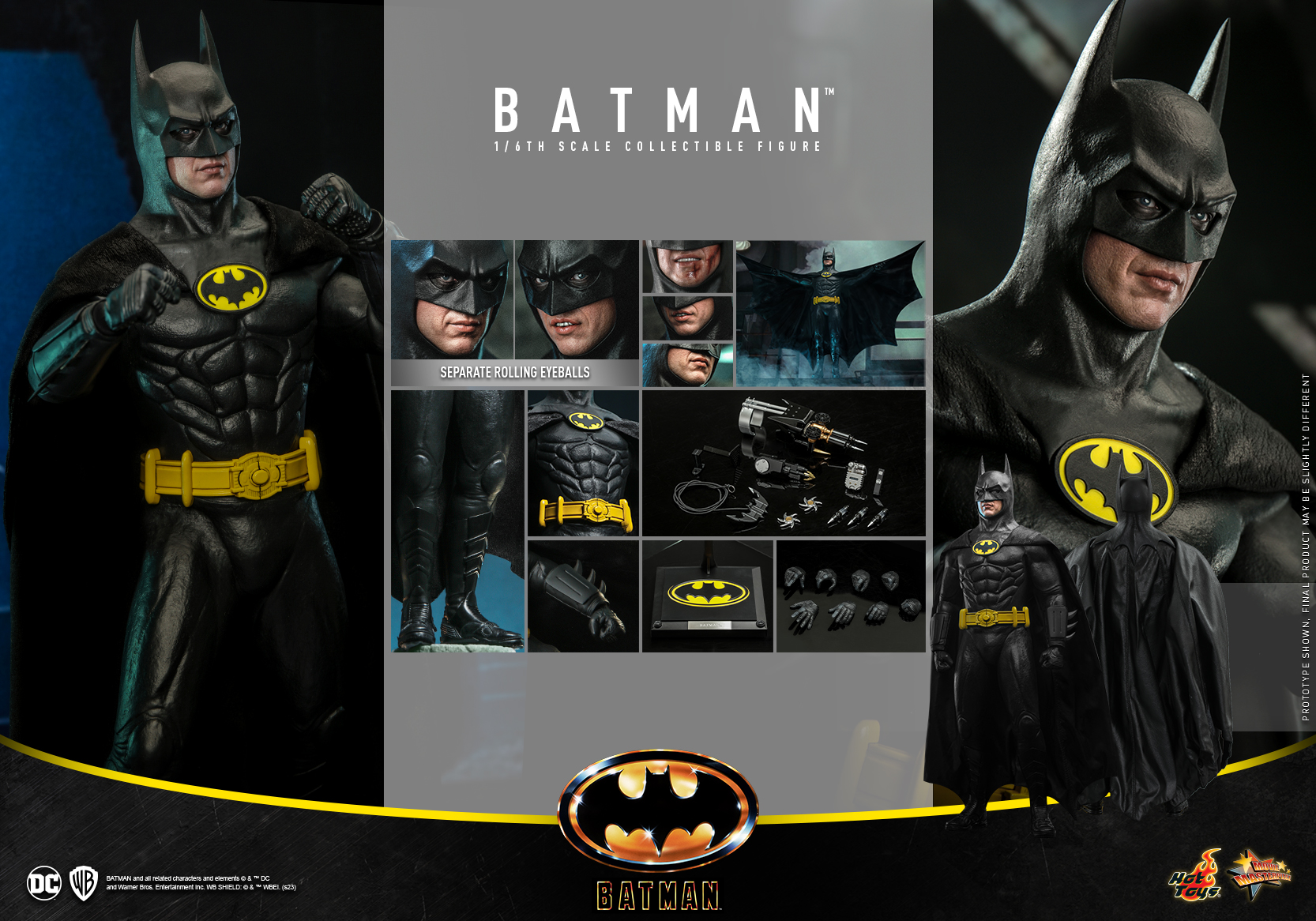 Hot Toys Batman 1989 Batman 1/6 Scale Figure ( Michael Keaton ) – Kapow Toys