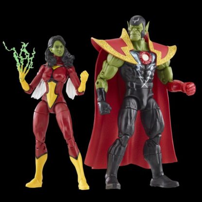 Marvel Legends Skrull Queen and Super Skrull Avengers 60th Anniversary