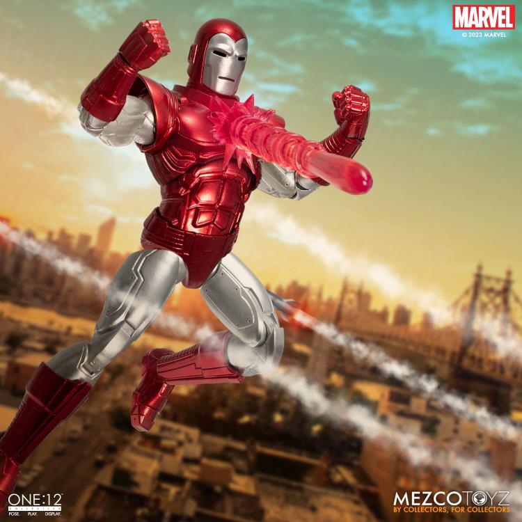 Mezco One:12 Collective Silver Centurion Iron Man – Kapow Toys