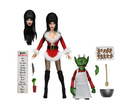 Elvira Mistress Of The Dark Very Scary Xmas Deluxe Clothed Figure
