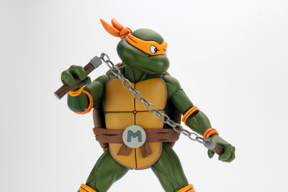 NECA Teenage Mutant Ninja Turtles 1 4 Scale Toon Michelangelo Kapow Toys