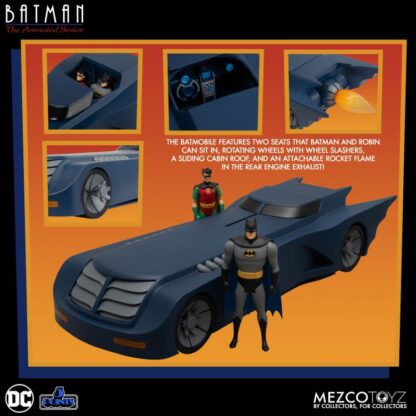 Mezco 5 Points Batman The Animated Series Batmobile