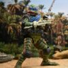 NECA TMNT X Universal Monsters Leonardo as The Creature from the Black Lagoon