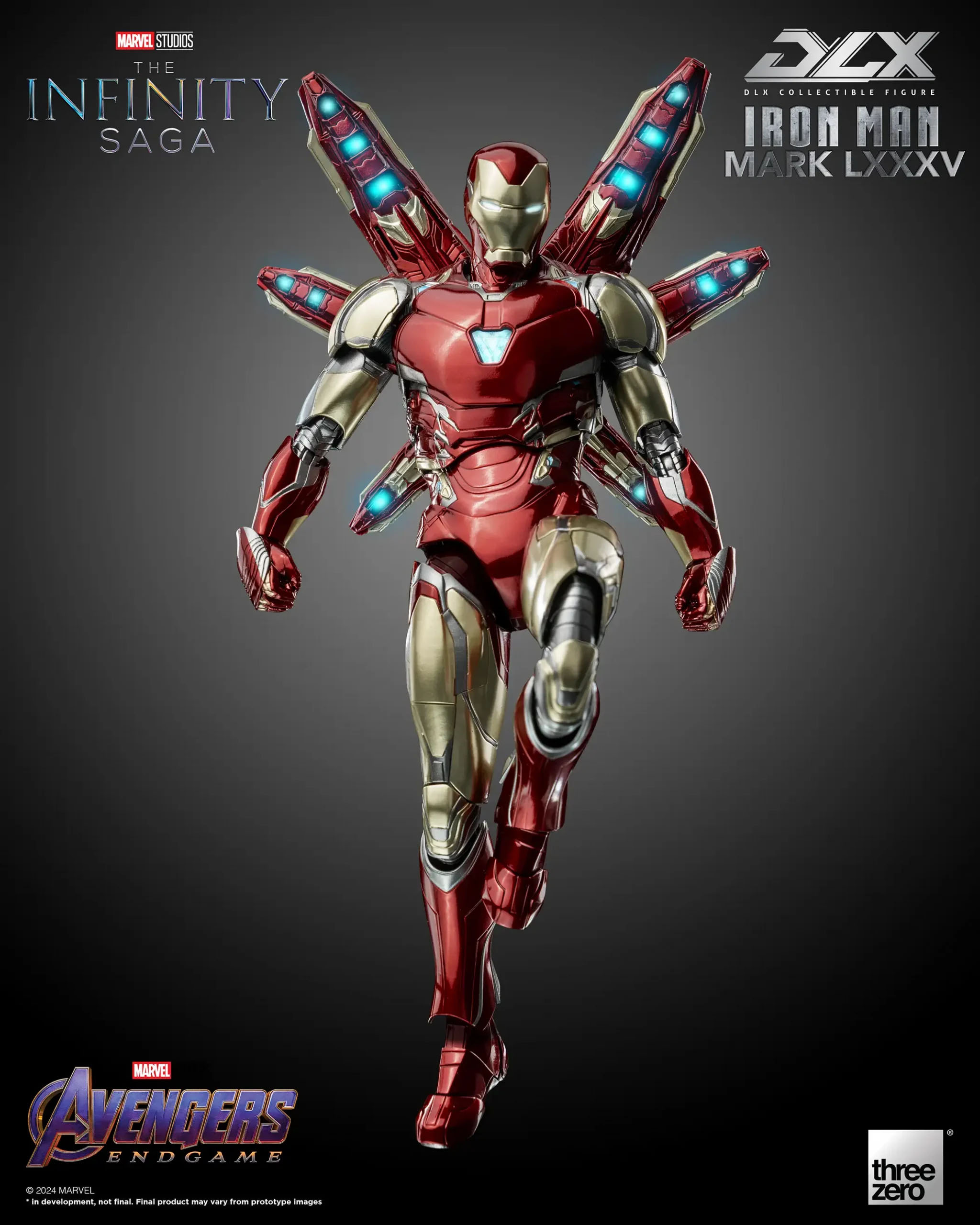 Threezero Avengers Infinity Saga DLX Iron Man Mark 85 Endgame Kapow Toys