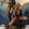 Mezco Static 6 Conan The Barbarian and Valeria Statue