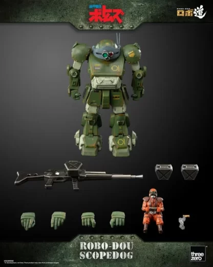 Threezero Armored Trooper Votoms ROBO-DOU Scope Dog Figure