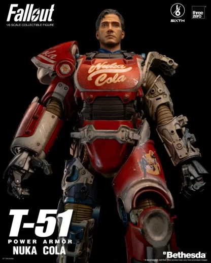 Threezero Fallout T-51 Power Armor (Nuka Cola) 1/6 Scale Figure