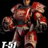 Threezero Fallout T-51 Power Armor (Nuka Cola) 1/6 Scale Figure