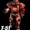 Threezero Fallout T-51 Power Armor (Nuka Cola) 1/6 Scale Figure